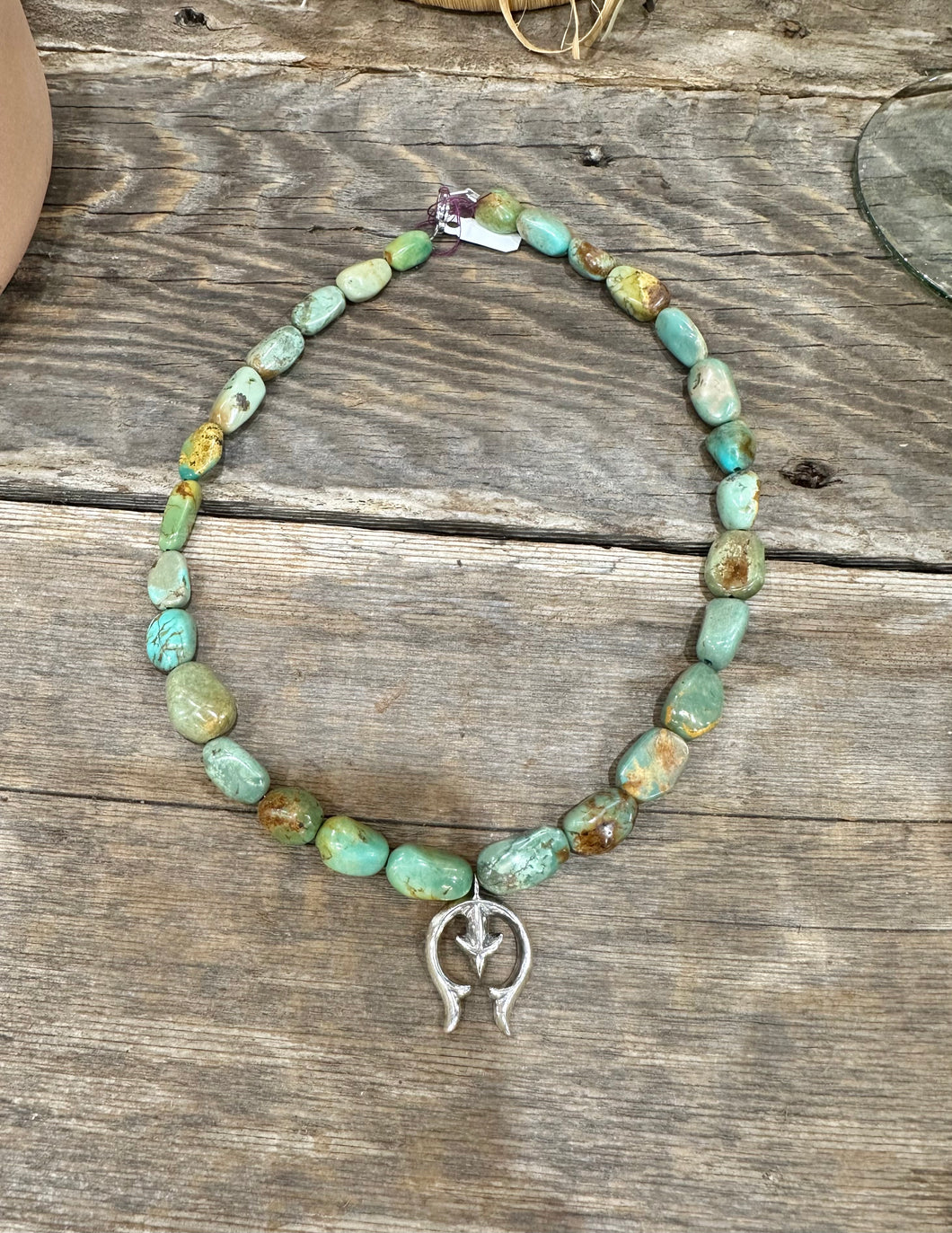 Turquoise and Naja Necklace