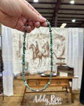 Load image into Gallery viewer, Turquoise and Navajo Pearl Necklace
