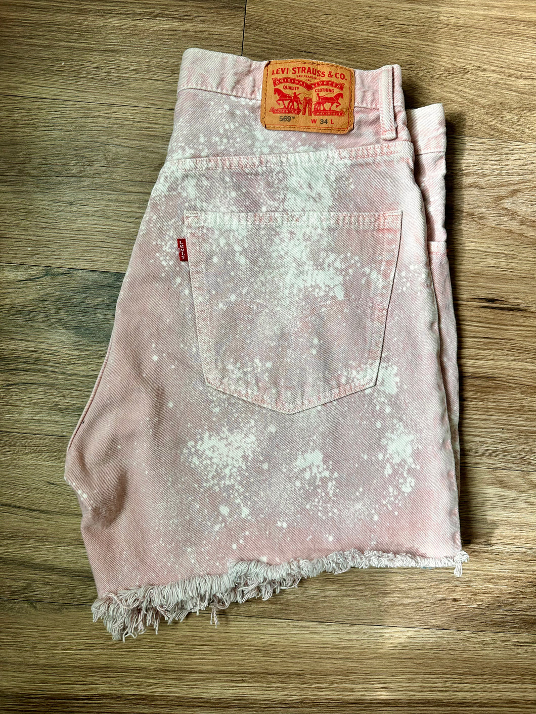 Pink Levi’s Shorts